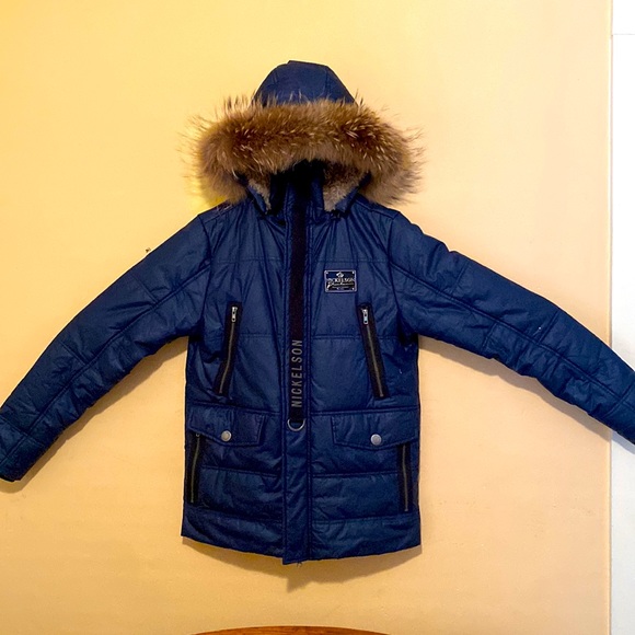 Nickelson genuine fur trim parka - European Designer Men’s Medium. Warm, stylish - Picture 5 of 13